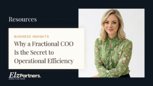 Fractional COO helping a founder build operational efficiency in a growing business